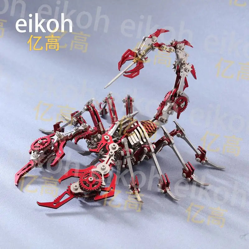 Stainless Steel Scorpion Model Toy – 3D Mechanical Puzzle, DIY Assembly Kit, Creative Gift for Adults & Kids, 380g