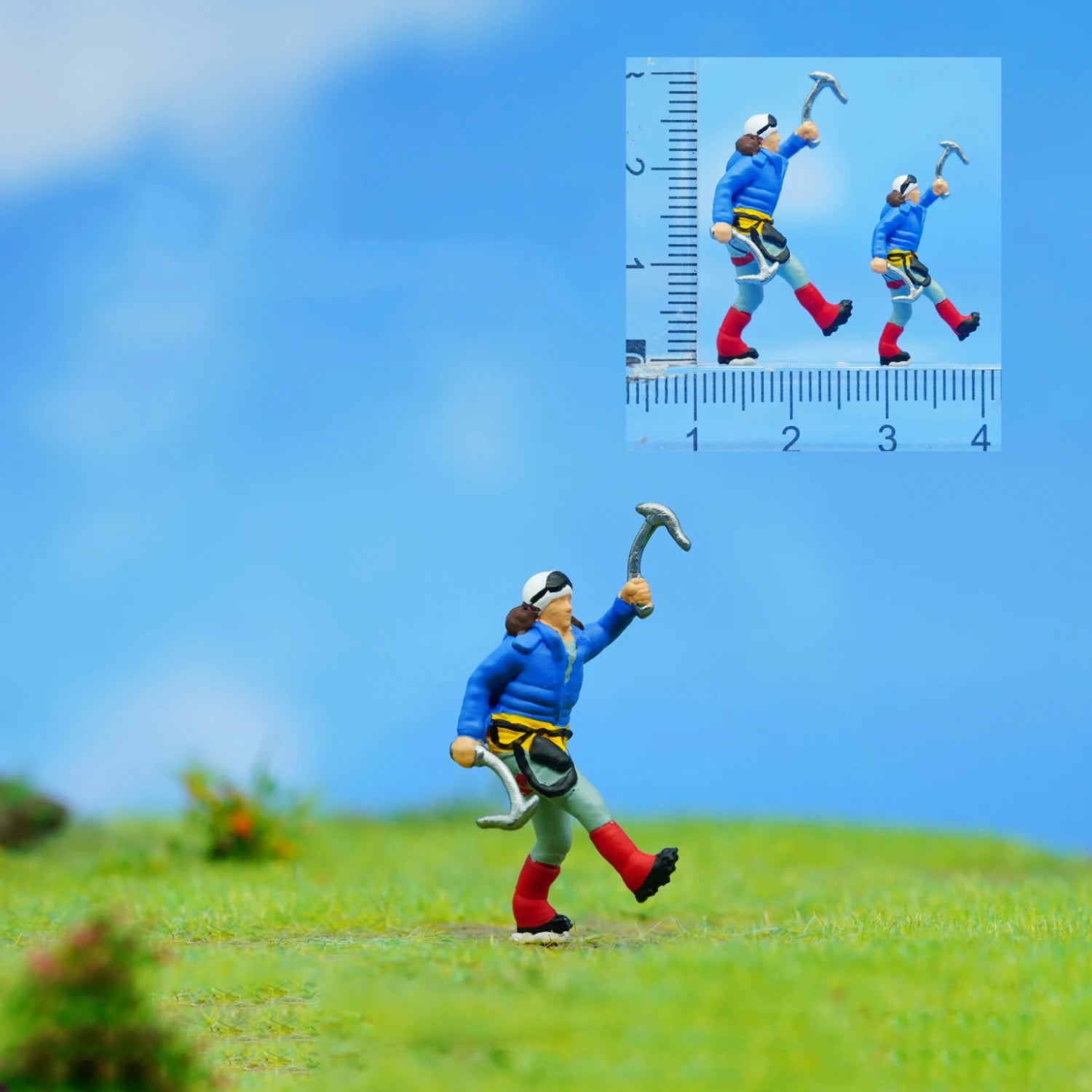 1/64 Miniature Figure Sports Climbing Climber Model Collectible 1/87 Minifigures DIY Garage Scene Decoration Micro-landscape