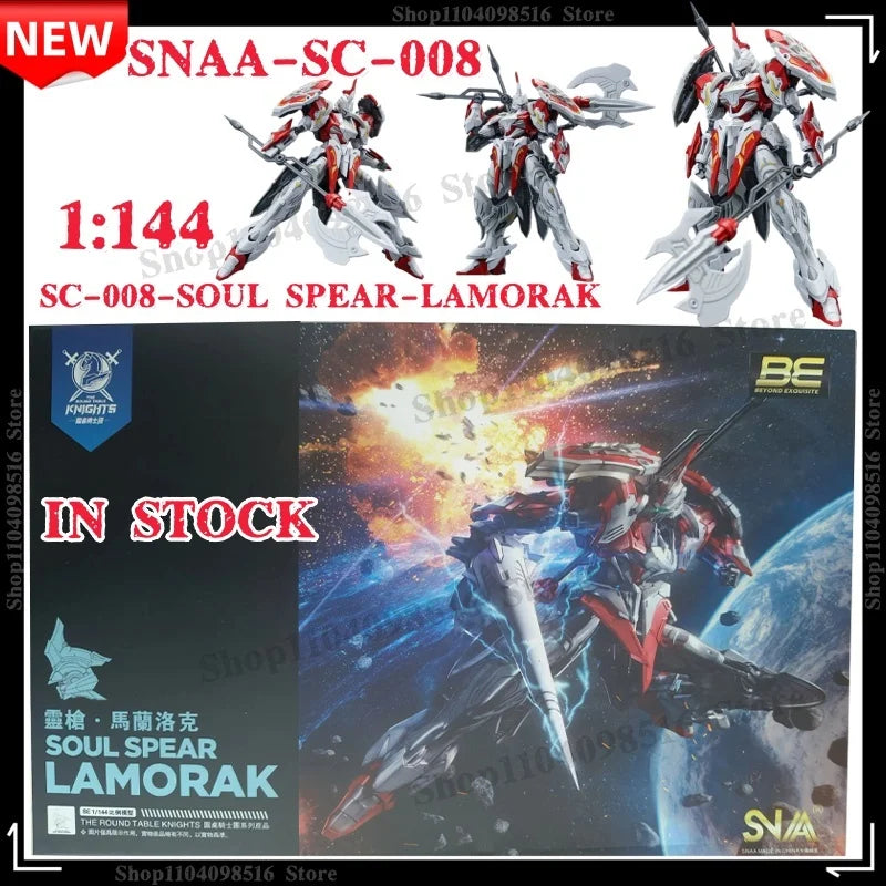 IN STOCK SNAA SC-008 Soul Spear Lamorak Model Kit Deluxe Edition HG 1/144 The Round Table Knights Action Figure Kid Toy Gift