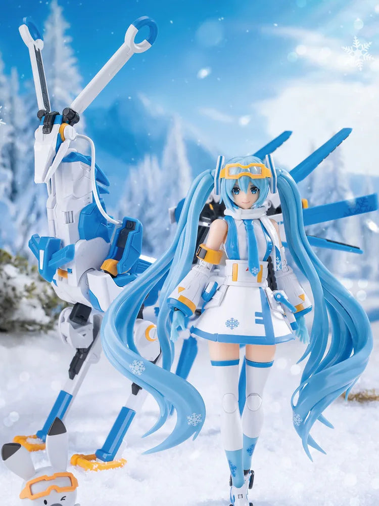 In Stock Originate YOLOPARK SOSKILL HATSUNE MIKU SNOW MIKU Assembling Movability Mooel Toys PLASTIC ACTION MODEL KIT Snowmobile