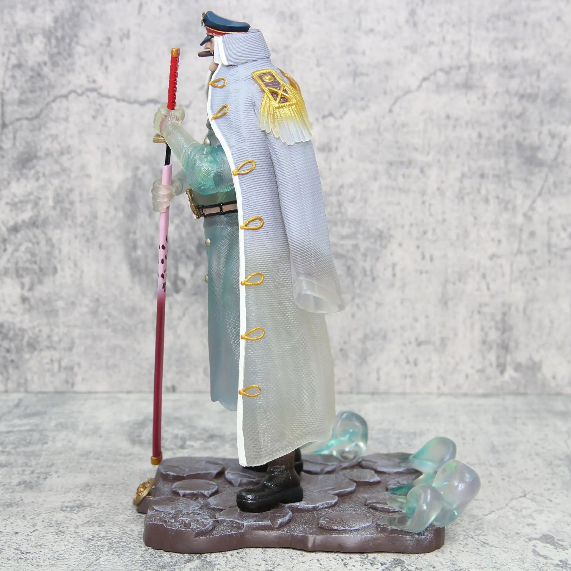 30cm New ONE PIECE Anime Figure Shiryu Peripheral PVC Model Scene Statue Desktop Decorate Ornaments Kids Christmas Gifts Toys