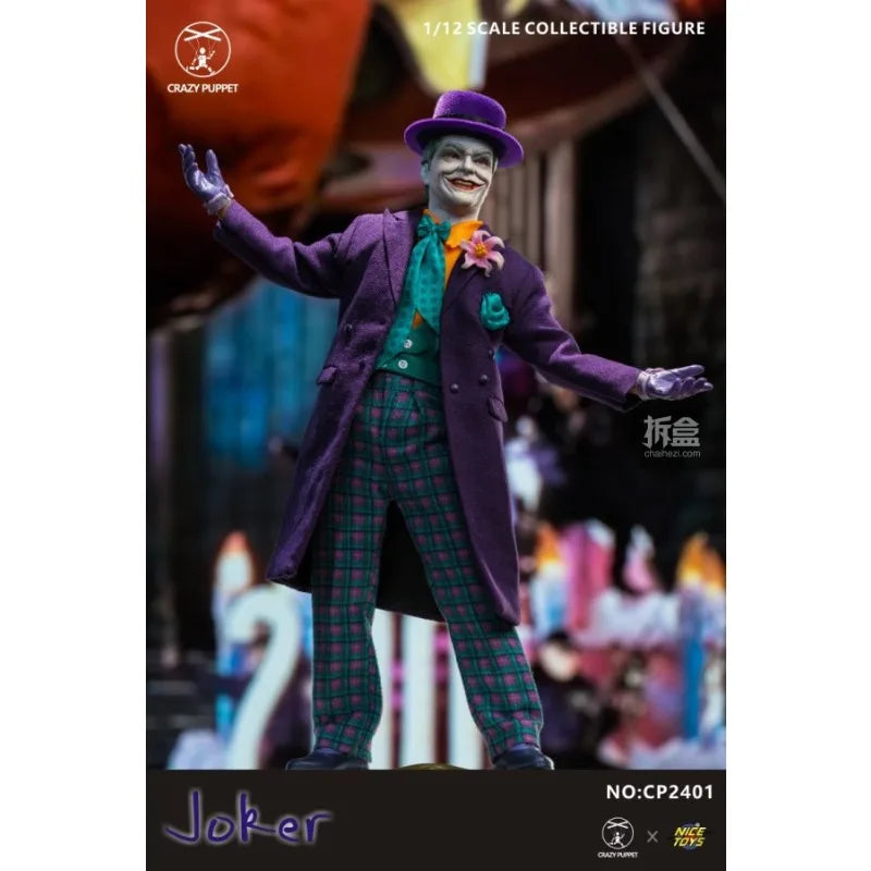 CPTOYS NICE TOYS Original 1/12 Finished Movable Doll Joker 1989 Edition Anime Action Figure Toys Collectible Gifts for Boys