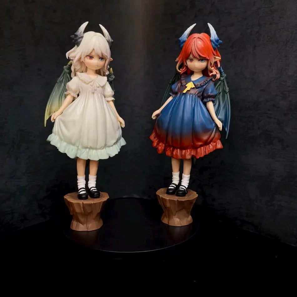 Hot sale Angry Dragon Girl Figure GK Original Beauty Girl Loli Anime 2D Model Desktop Chassis Ornaments Peripherals