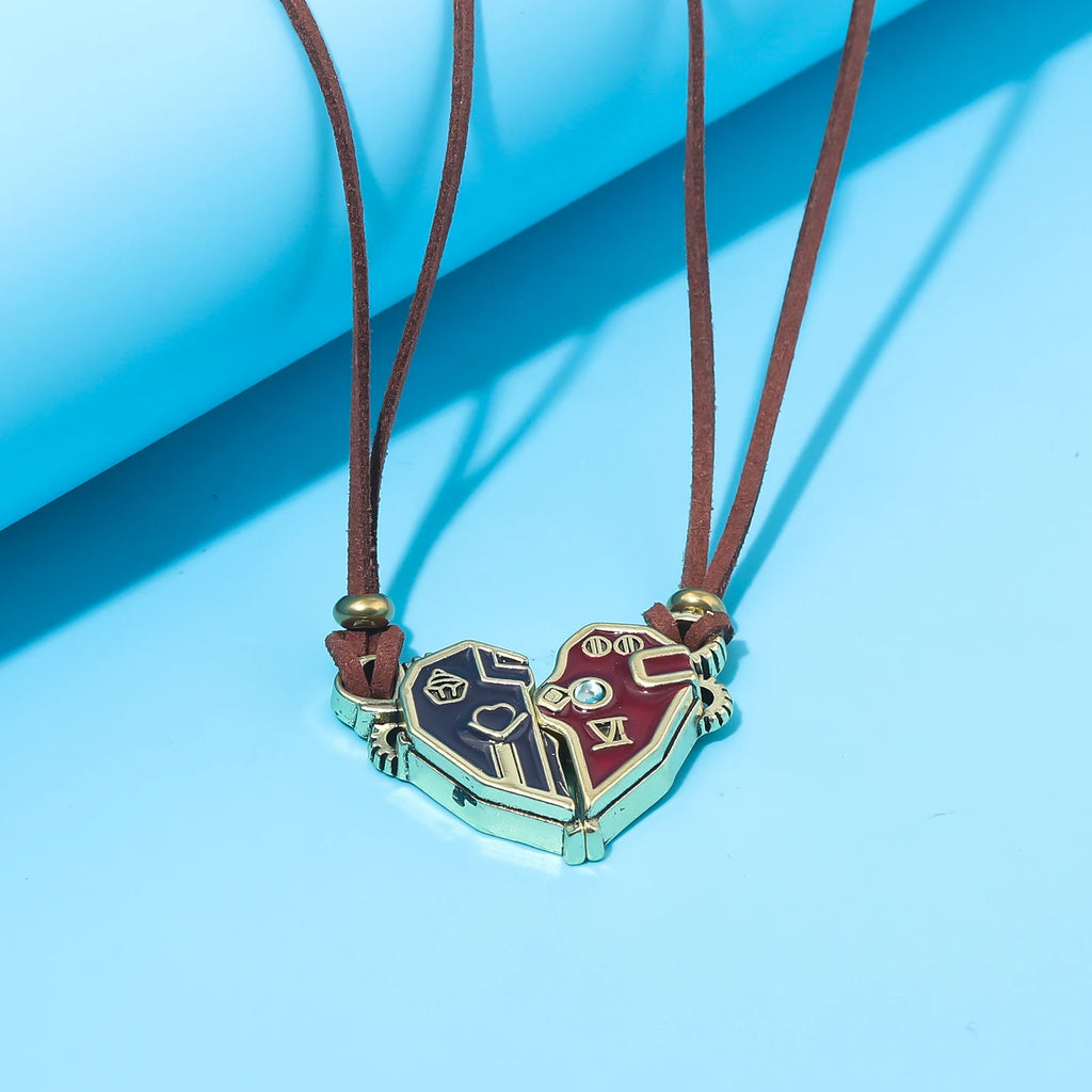 Game Arcane League of Legends Caitlyn Vi Necklace Pendant Men Women Disguise Magnet Lovers Chain Backpack LoL Cosplay Accessoriy