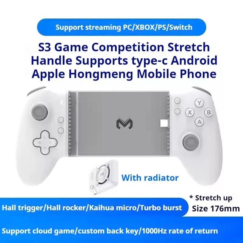 Memo S3 Wireless Bluetooth Controller Pc Xbox Ps5 Switch Android Ios Streaming Gaming Ergonomic Rechargeable Gamepad Plug Play