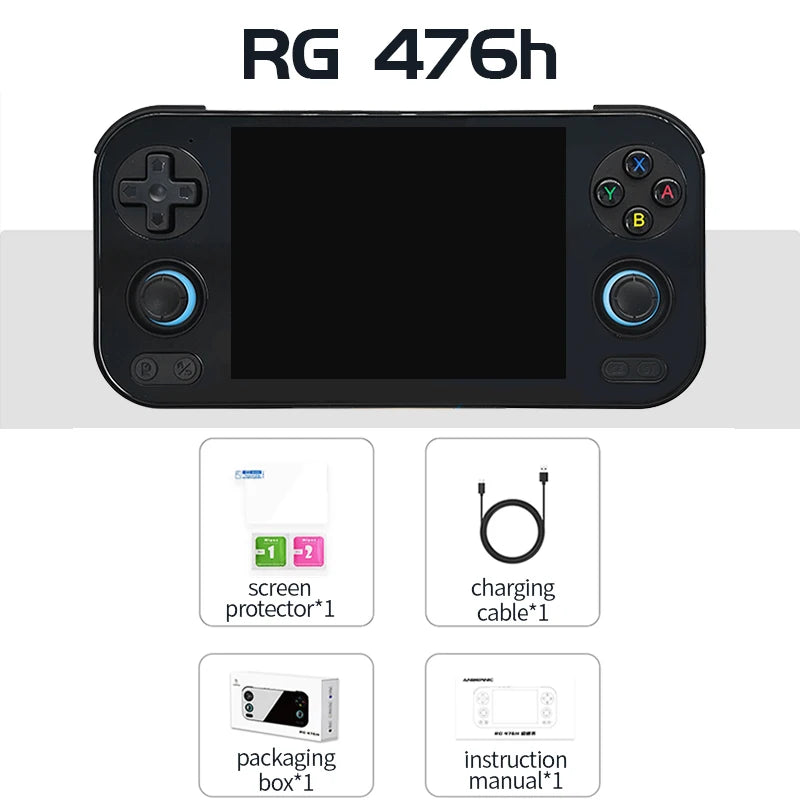 ANBERNIC RG 476H Android Handheld Game Console 4.7"HD Multi-touch Full Screen Hall Triggers Wifi Retro Video Games Player RG476H
