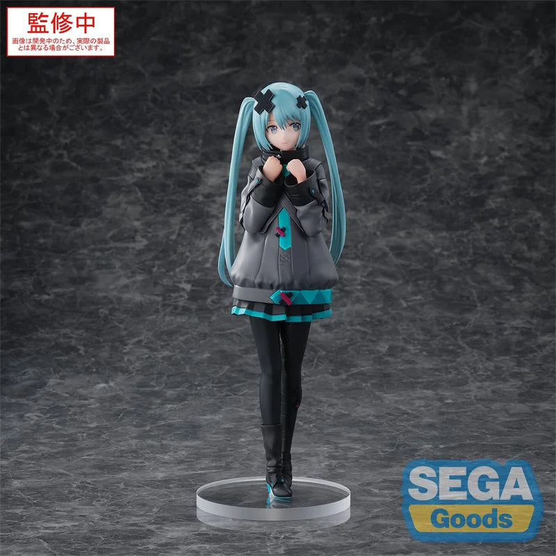 Genuine Original Sega Colorful Stage! The Movie: A Miku Who Can't Sing Luminasta Hatsune Miku Figure Model Desktop Ornament Gift