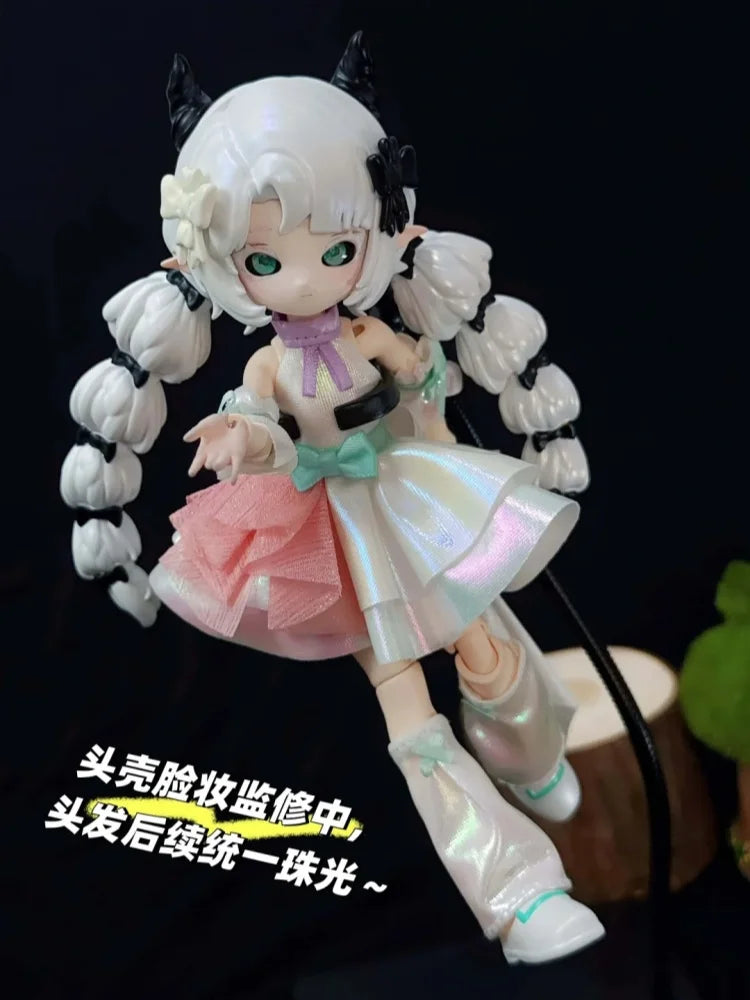 Original 1/12 Bjd Blind Box Mushroom Fungus Series Joint Movable Exquisite Desktop Action Figure Collectible Gifts Pre-Sale