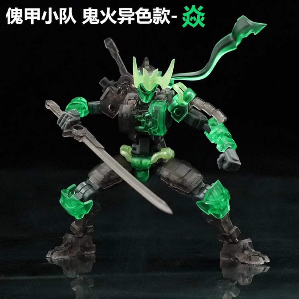 Fiftyseven Number 57 No 57 Armored Puppet Oni Flame With Transparent Armor 1/24 Sale Assembly Model Action Figure Gift