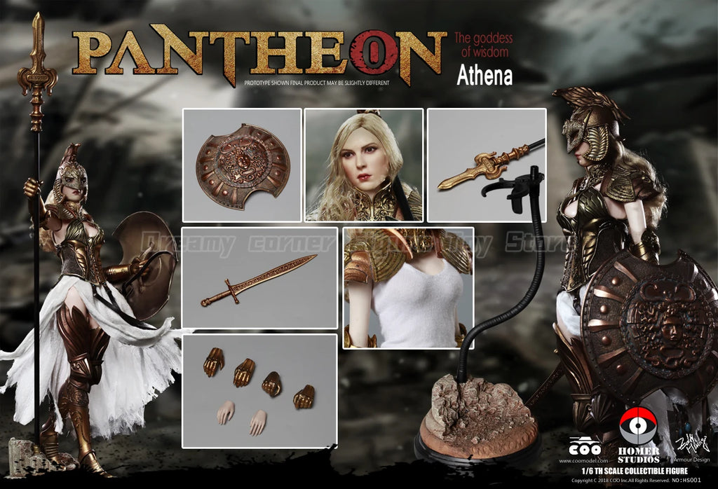 【In Stock】Original COOMODEL HOMER HS001 PANTHEON ATHENA 1/6 Action Figure Model Collection