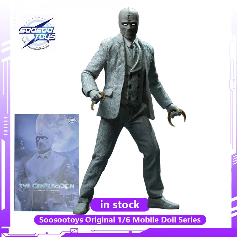 SOOSOOTOYS Original 1/6 SST049 Moon Warrior Moon Knight Mr. Mobile Puppet Model Movie Action Characters Boys and Girls Toys Gift