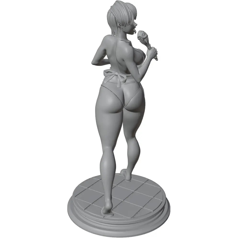 1/24 Sexy Girl Resin Model Kits Unassembled And Unpainted GK Miniature 3D Printed Gray Model Figurine DIY Doll Collection