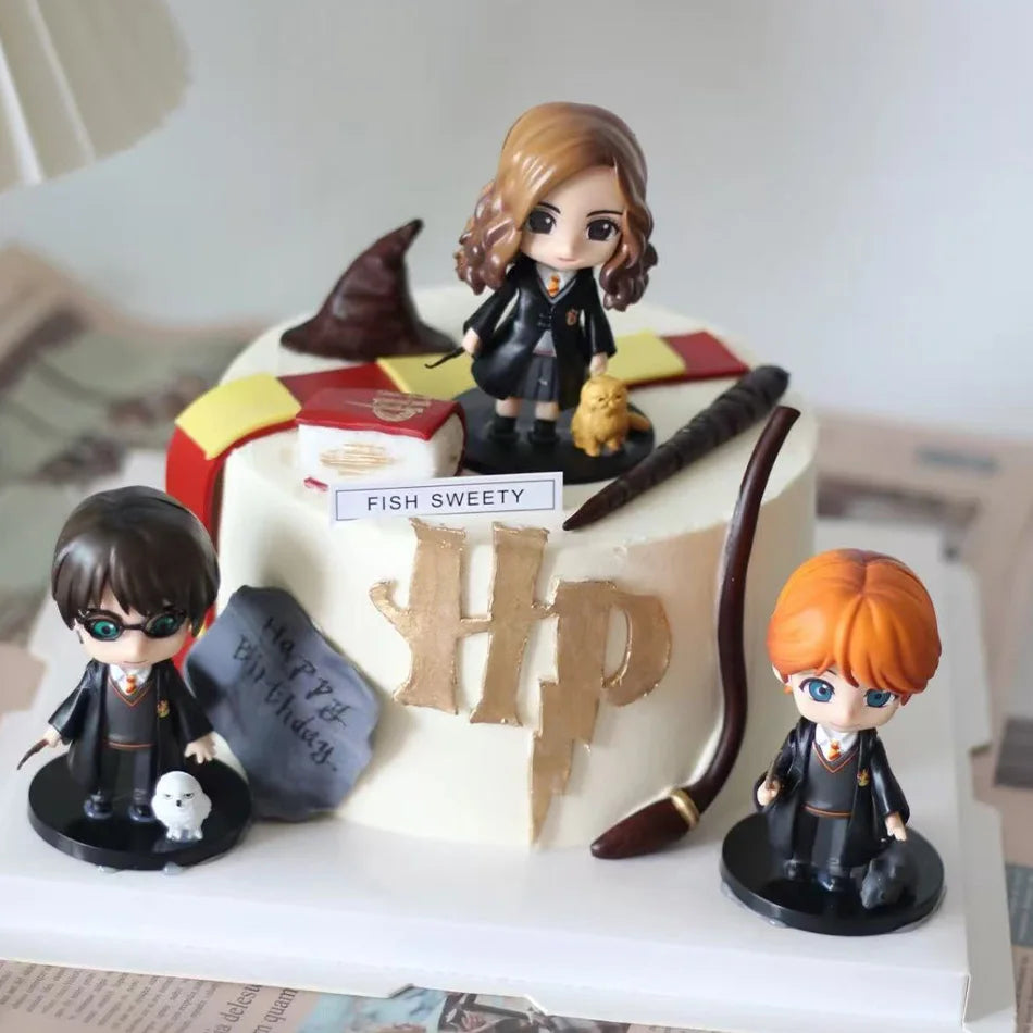 Harry Q Version Figure Potter Set 3/5/6/10PCS 7cm PVC Collectible Model Magic Character Gift for Fans Toy Gift