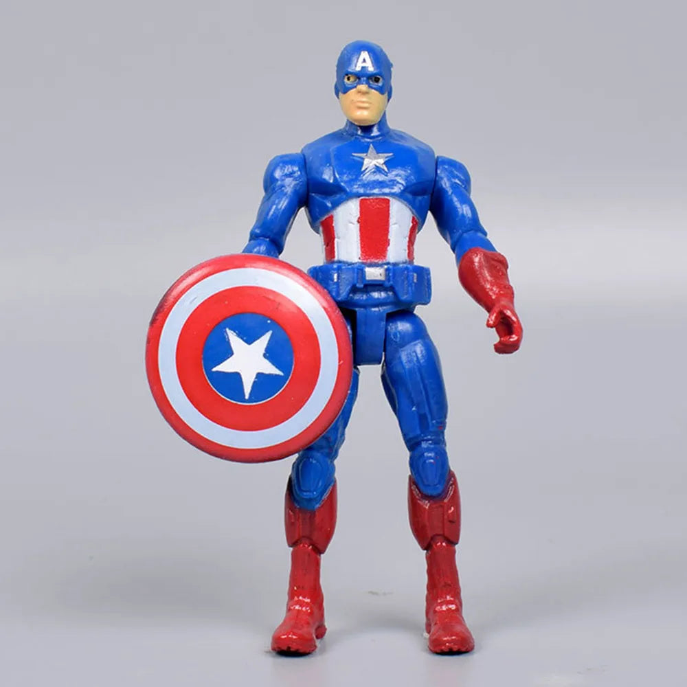 6pcs/set 9-10cm Marvel Avengers superhero Infinity War Iron Man Hulk American Captain Thor Super Heroes Figures Toys
