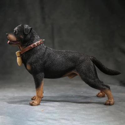 Mr.Z 1:6 Scale Animal Figure Doll Rottweiler Loyal Police Dog Model For 12Inch Action Figure Scenes Decor Desktop Toy Ornaments