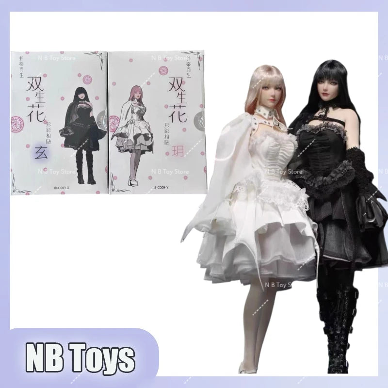 【Spot Products】1/6 Twin Flower Xuan I8-C009-X & Yue C009-Y Head Carving Clothing Accessories Package for 12inch Action Figure