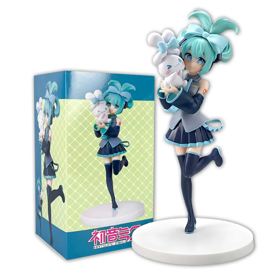21cm Sexy Girl Hatsune Miku Anime Figure Fashion Subclture Miku Action Figure Christmas Gift PVC Collection Model Doll Toys