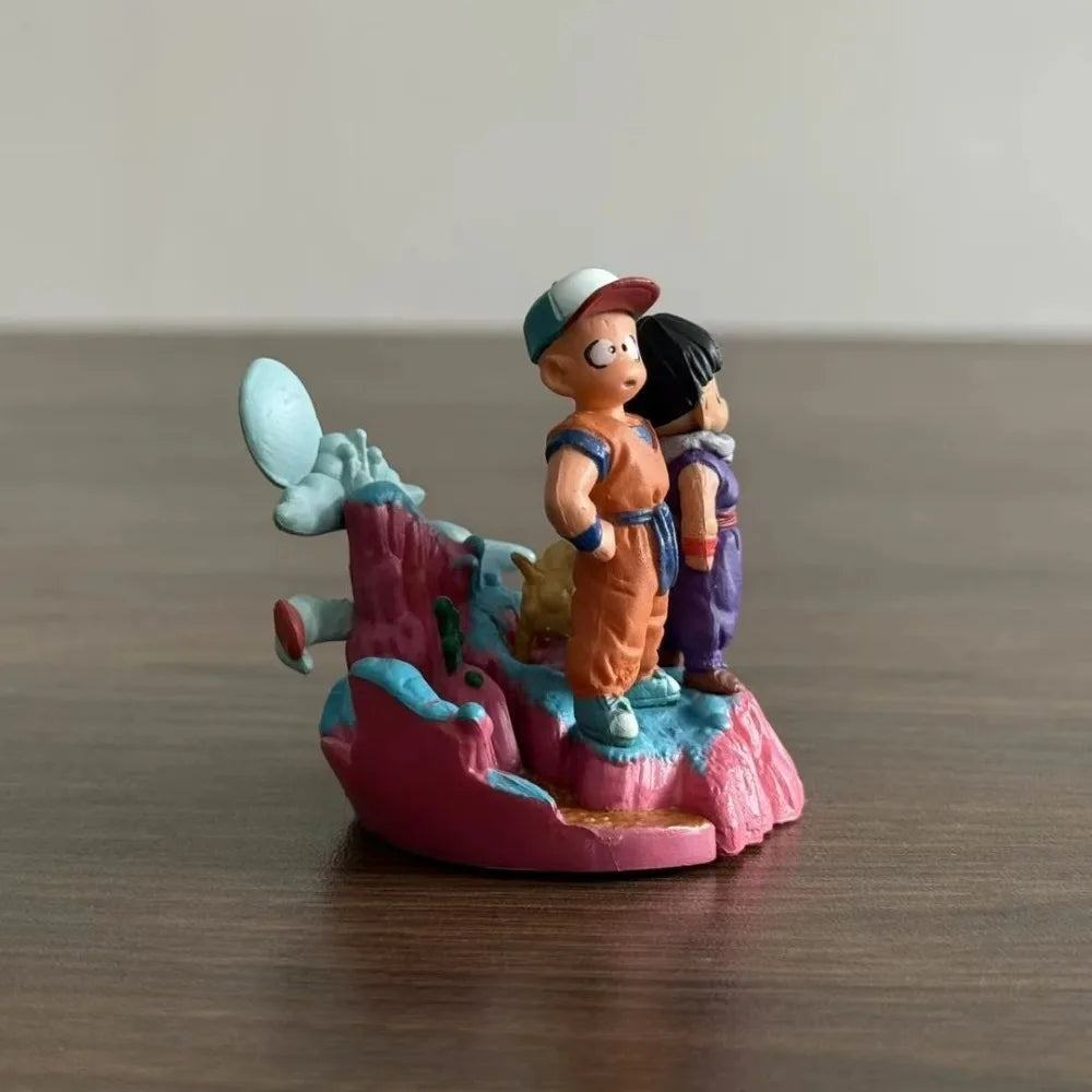 6 cm/2,36 Zoll Anime Dragon Ball Figur Krillin und Gohan Actionfiguren PVC Statue Desktop Ornamen Sammlung Modell Spielzeug Geschenke