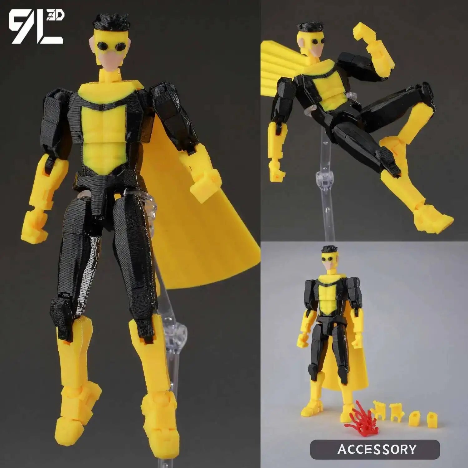 9L3D Dummy13 Unbesiegbarer Omni-Man-Verrat Anime Mehrgelenk-Shapeshift-Spielzeug Kampf-Actionfiguren Freundgeschenk Lucky Titan13