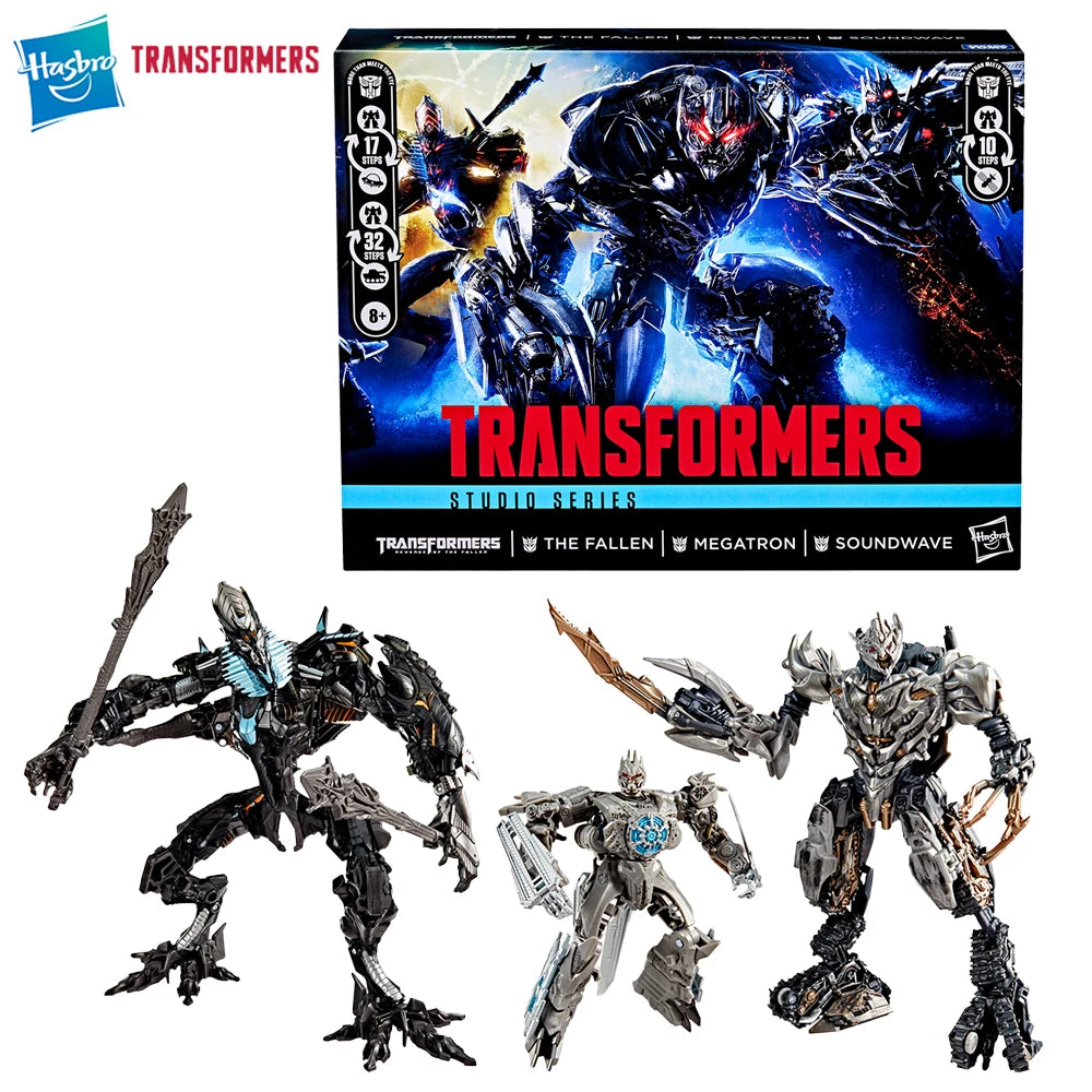 In-Stock Hasbro Transformers Studio Series Revenge of the Fallen 3-Pack (Soundwave, Megatron, and The Fallen) Model Figure Toys