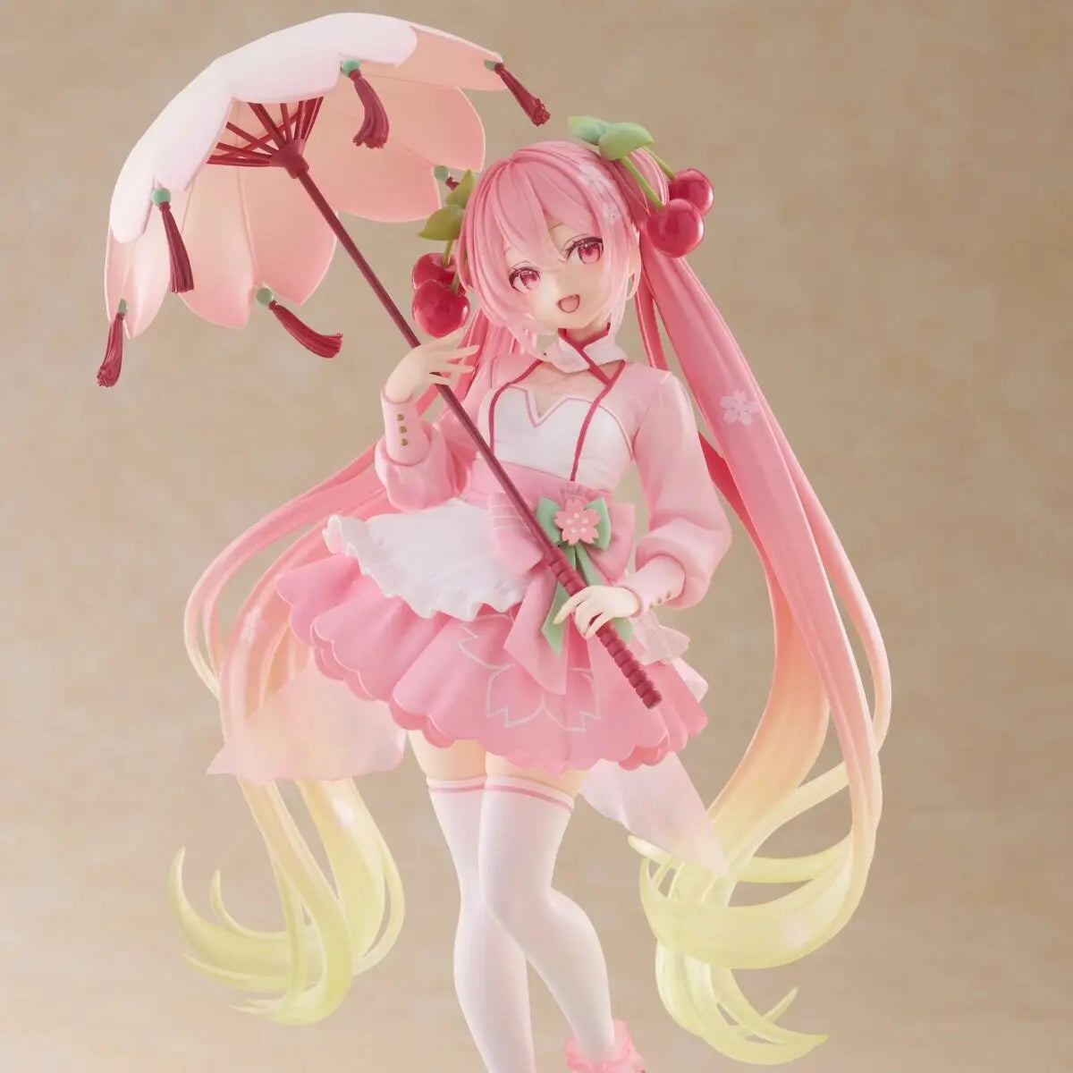 Taito Artist Masterpiece Amp Sakura Hatsune Miku Figure Sakura Dress Style With Umbrella Collectible Statue For Anime Fans