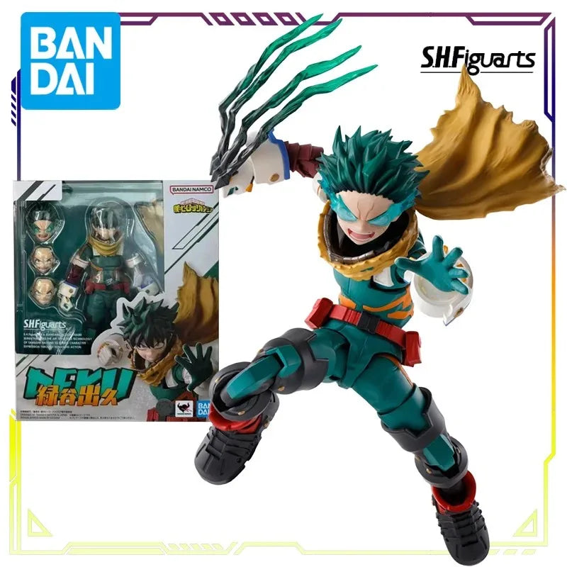 BANDAI Original S.H.Figuarts My Hero Academia Series Izuku Midoriya Deku Collectible Movable Action Figure Model Toys