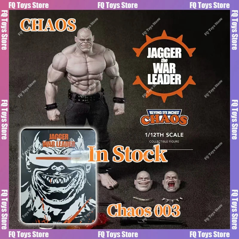 In Stock CHAOS Chaos-003 1/12 Jagger The War Leader Jagger Batman Anime Action Figures Toys Model Gift PVC Collector