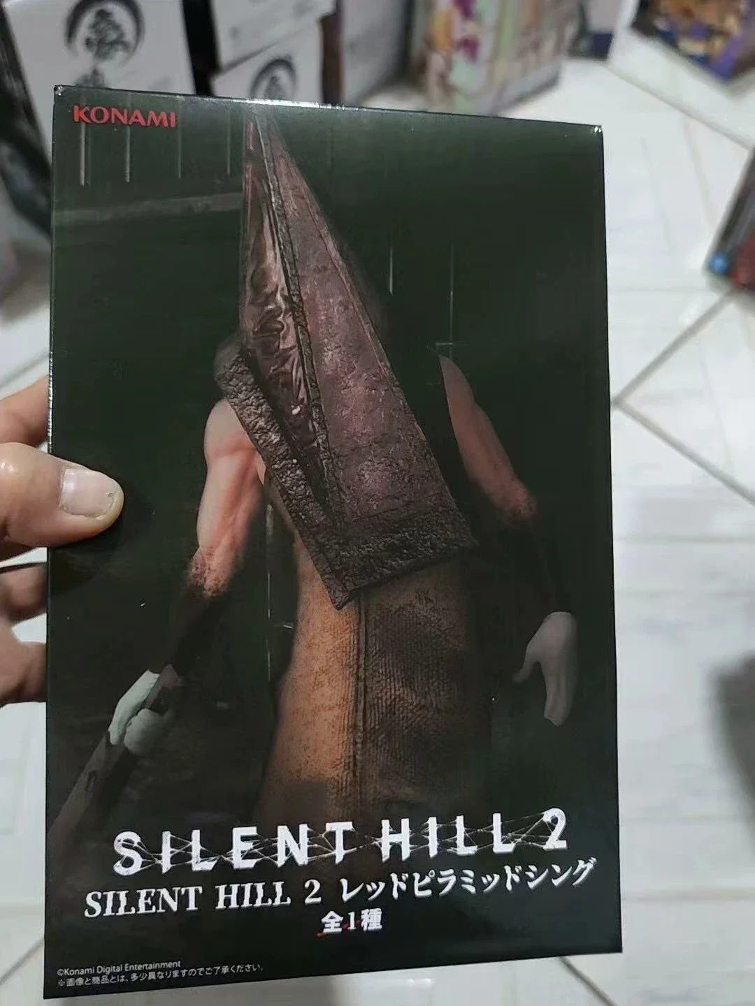 New Products In Stock Japanese Authentic Konami Silent Hill Bubble Head Nurse Red Pyramid Scenery Figure Toy Holiday Gift