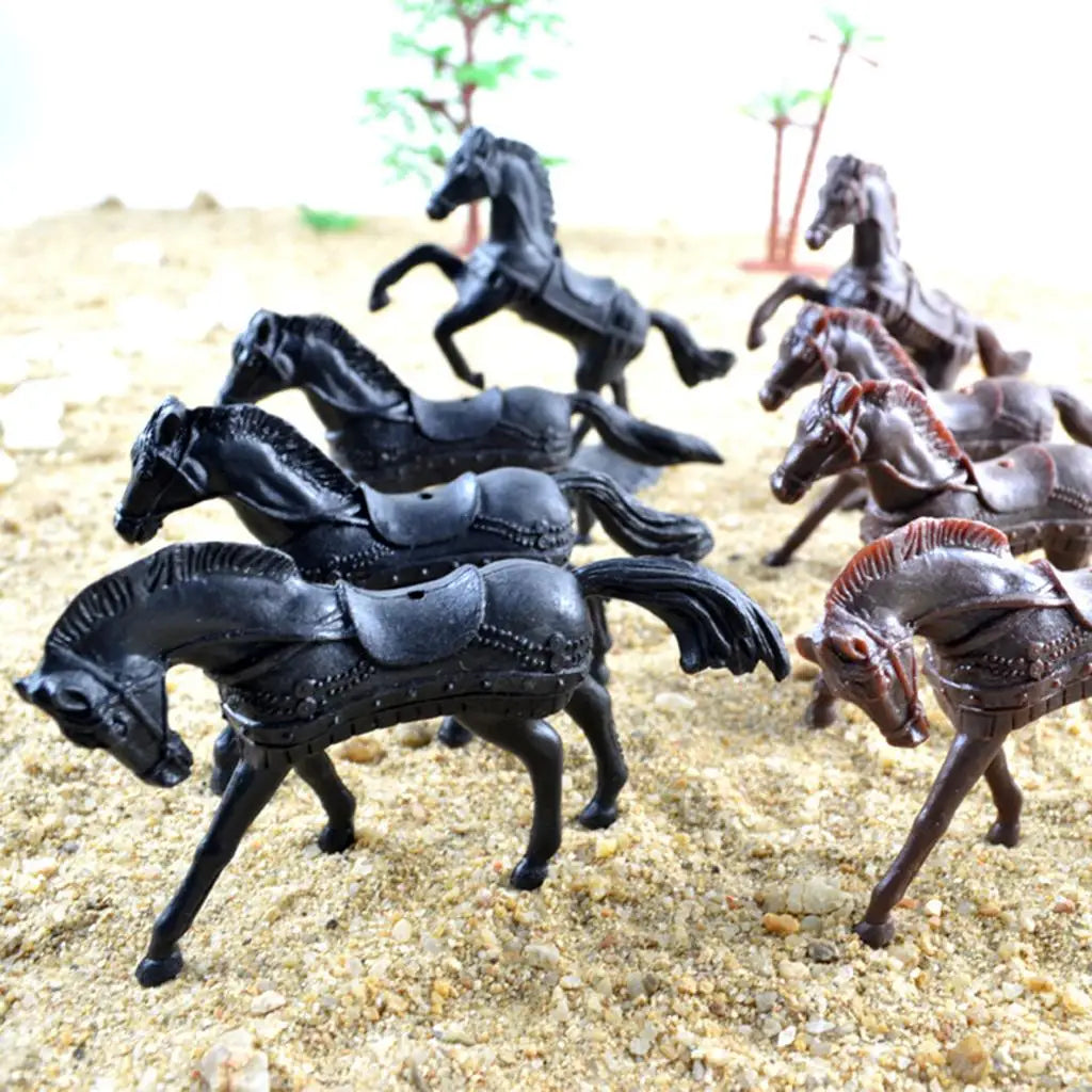 28Pieces Middle Ages Medieval Figures Knight & Army