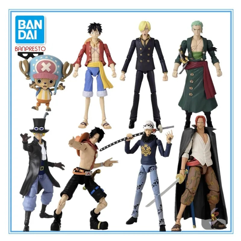 In Stock Original ONE PIECE Roronoa Zoro Monkey D. Luffy Sanji Trafalgar D. Water Law Shanks Anime Image Mobile Series Toy Gifts