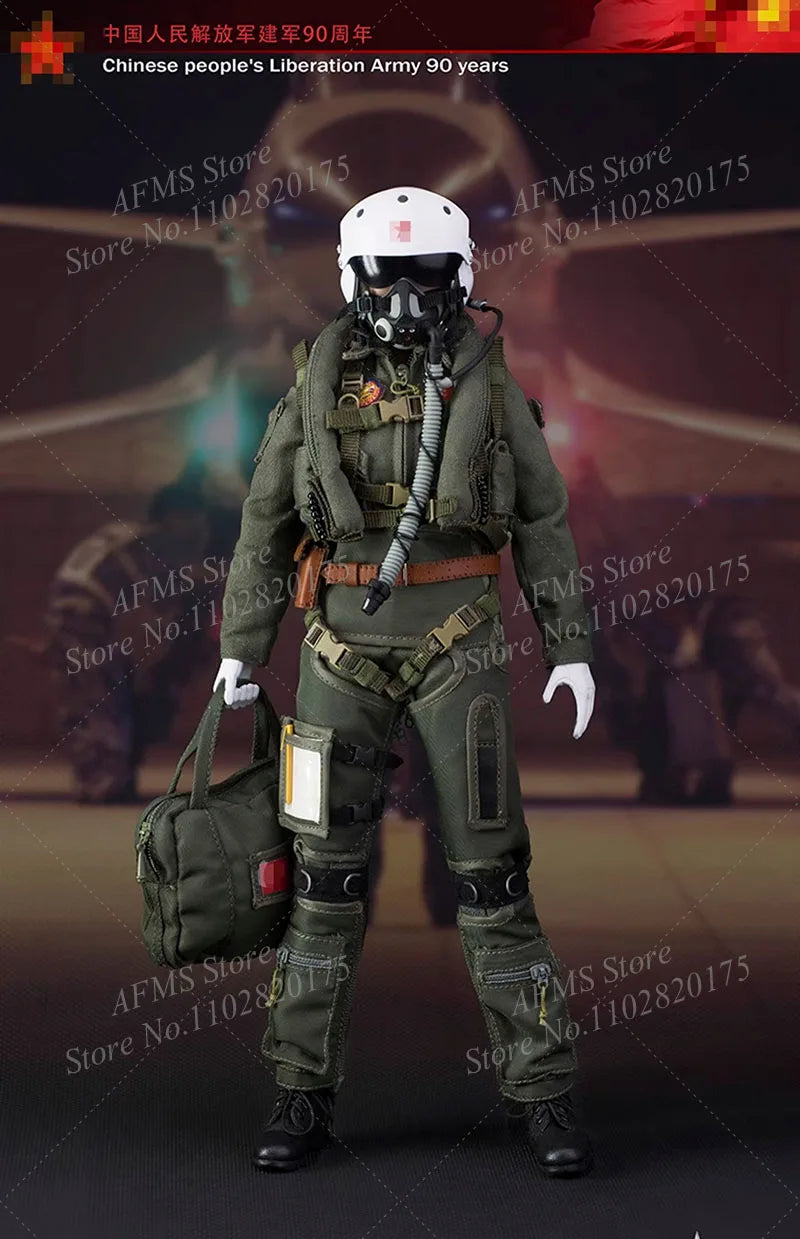FLAGSET FS-73006 1/6 Scale Collectible Figure Chinese Hero Female Pilot Doll Full Set 12'' Women Soldier Action Figures Toy