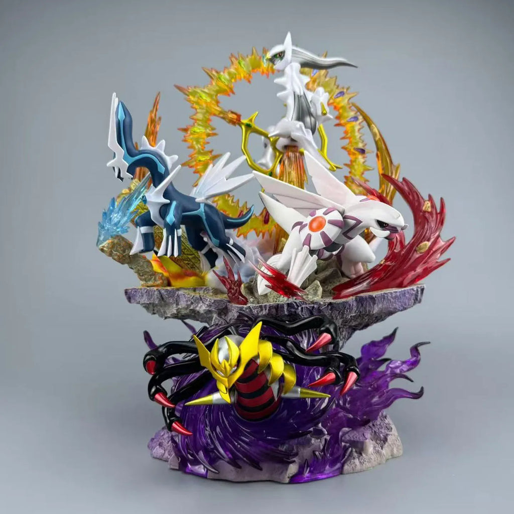 37cm Pokemon Ppap Four Legendary Beasts Set Figure With Light Anime Merch Decorative Ornament Collection Model Birthday Toy Gift