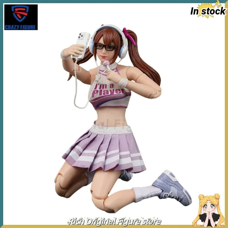 【In Stock】Original CRAZY FIGURE Sport Gir1-YOYO 1/12 SCALE COLLECTION FIGURE Model Toys Ornaments Figure Collection