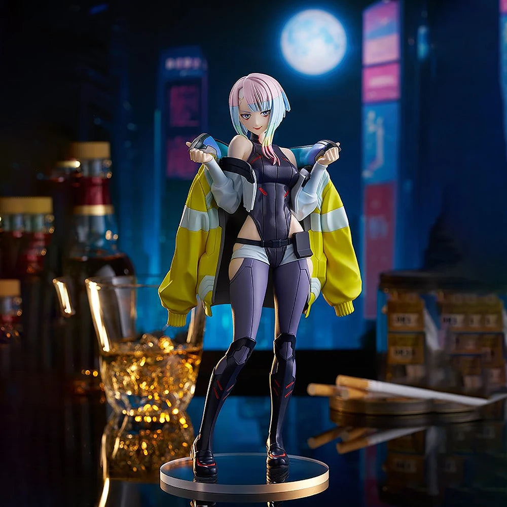 100% Original Good Smile Company Pop Up Parade - L Cyberpunk: Edgerunners Lucy Anime Figure Model Decoration Birthday Gift