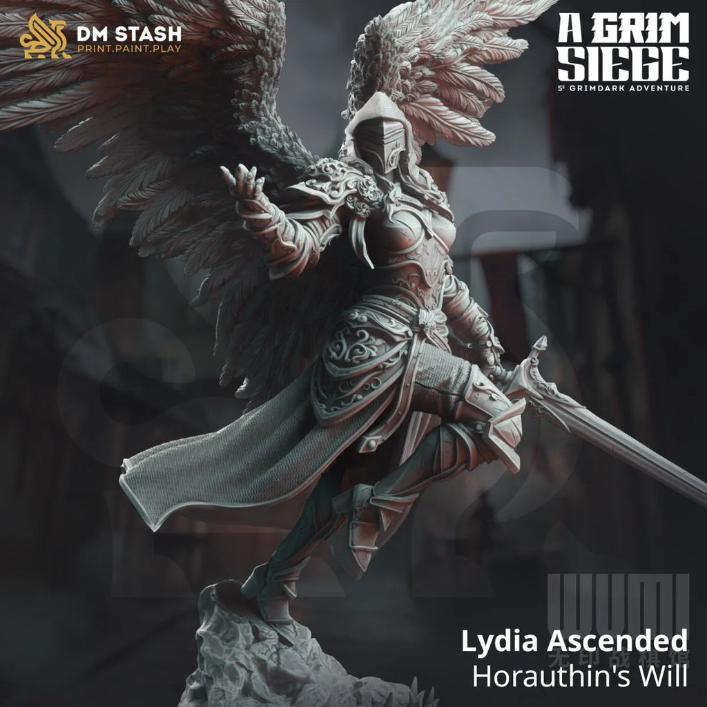 Original 3d Printed Knight'S Siege Series Wizard Angel Human Orc Half-Elf Dragon D&D Miniatures Action Figure Decoration Model