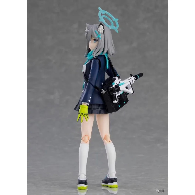 Auf Lager: Blue Archive Sunaookami Shiroko Figma 14,5 cm KO Ver. Actionfigur, Anime-Modell, Spielzeugpuppe, Dekoration, Sammlerstück