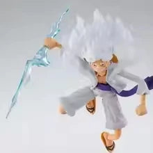 SHF One Piece Monkey D Luffy Gear 5 NIKA Anime PVC Action Figure Model Toys Gifts