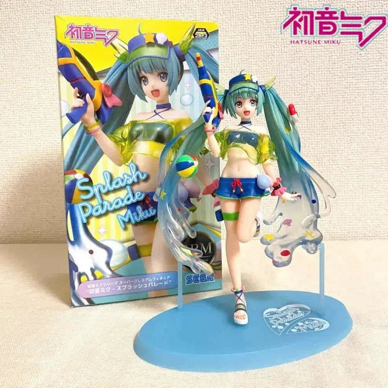Sega Vocaloid Original Hatsune Miku Figur Spm Sommer Wasserpistole 22cm PVC Anime Figur Modell Spielzeug Mädchen Niedliche begrenzte Geschenke