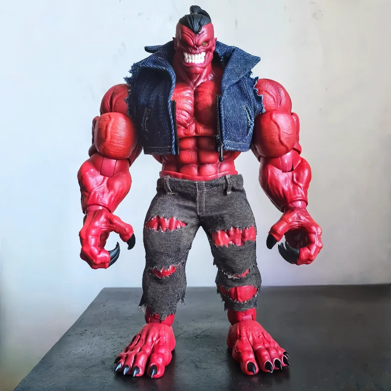 Axytoys Devil Deluxe Version Action Figure AXYD001B D002B Official Red And Grey Color With Accessories Muscle Model Toys Gift