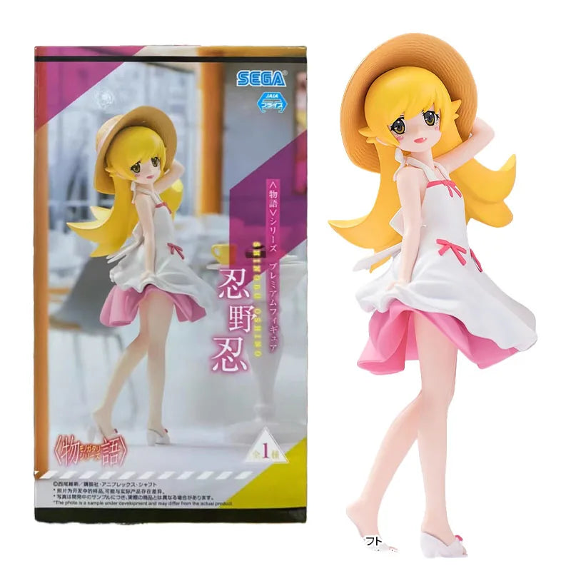 SEGA Genuine Premium Monogatari Anime Character Oshino Shinobu Hachikuji Mayoi Kids Christmas Gift Collection Action Toys Model