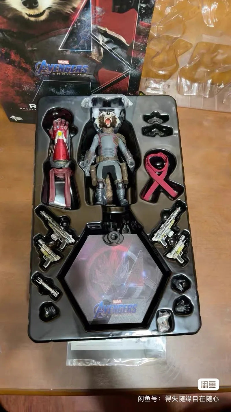 In Stock Genuine HOTTOYS HT MMS708 MMS548 Galaxy Guardians 3 Rocket Raccoon Cosmo Action Figure Model Toys Collection Ornament