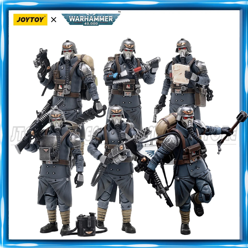 [Pre Order]JOYTOY Warhammer 40K1/18 Action Figure Astra Militarum Death Korps of Krieg Veteran Squad Anime figures Toys Model