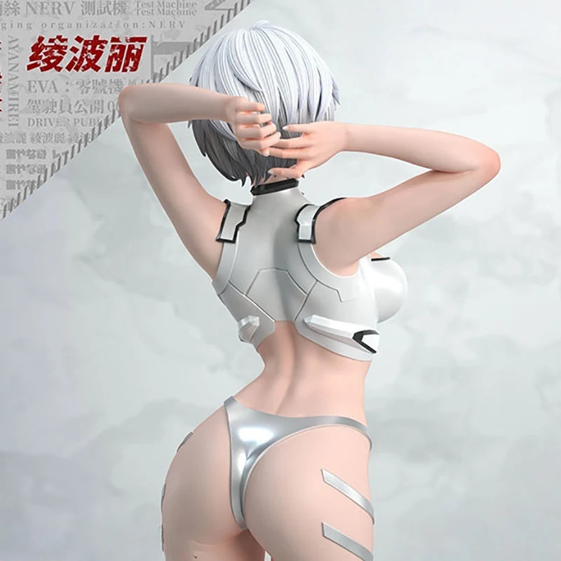 Rei Ayanami Gk Figure Evangelion Anime Peripheral Beautiful Anime Girl Desktop Ornament Pc Case Decoration Collectible Statue