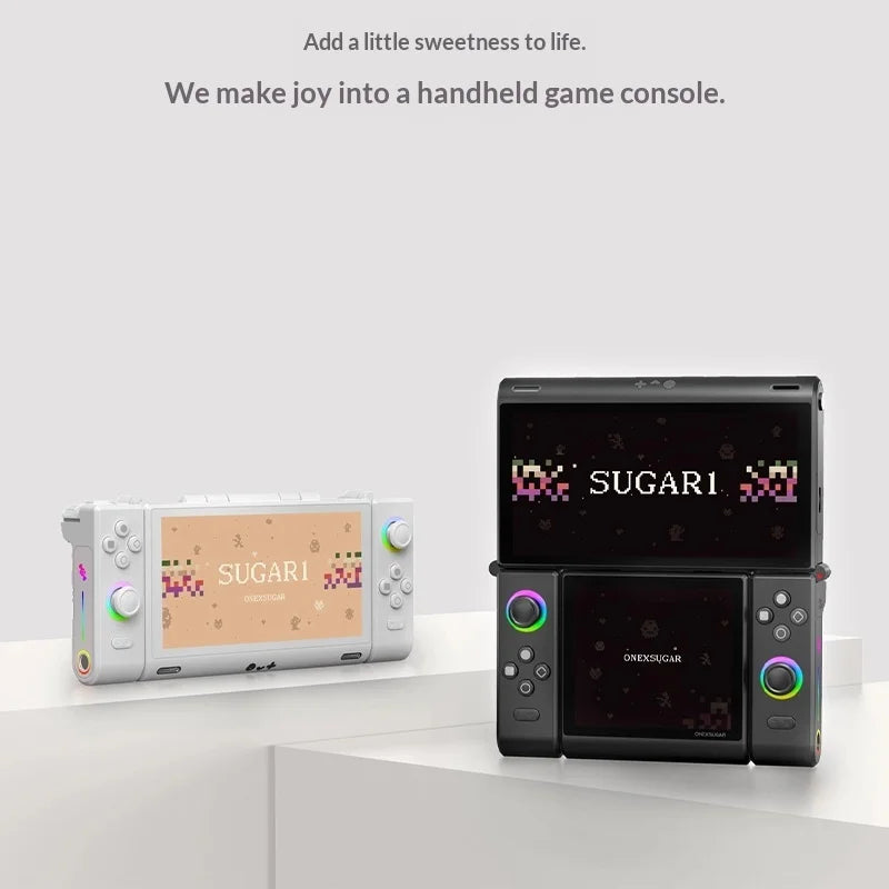 Onexplayer Onexsugar Sugar 1 Handheld Game Console Dual Screen Retro Pixel Gamepad Hall Joystick Oled G3 Gen3 Bluetooth Wifi