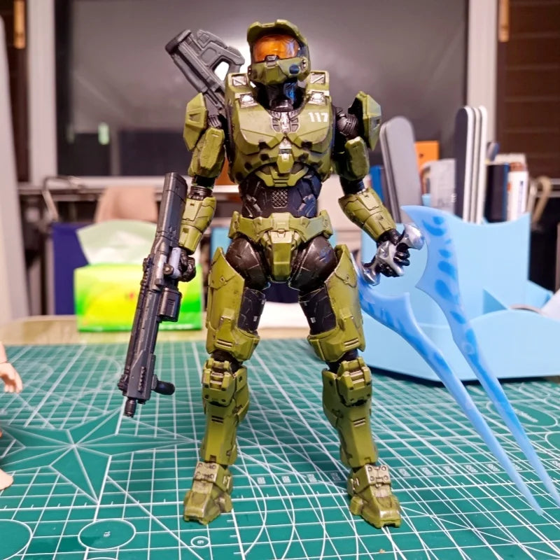 Sentinel Master Chief 18cm PVC Action Figure Anime Collection Model Mjolnir Mk VI SV Movable Doll Toys for John117 S117