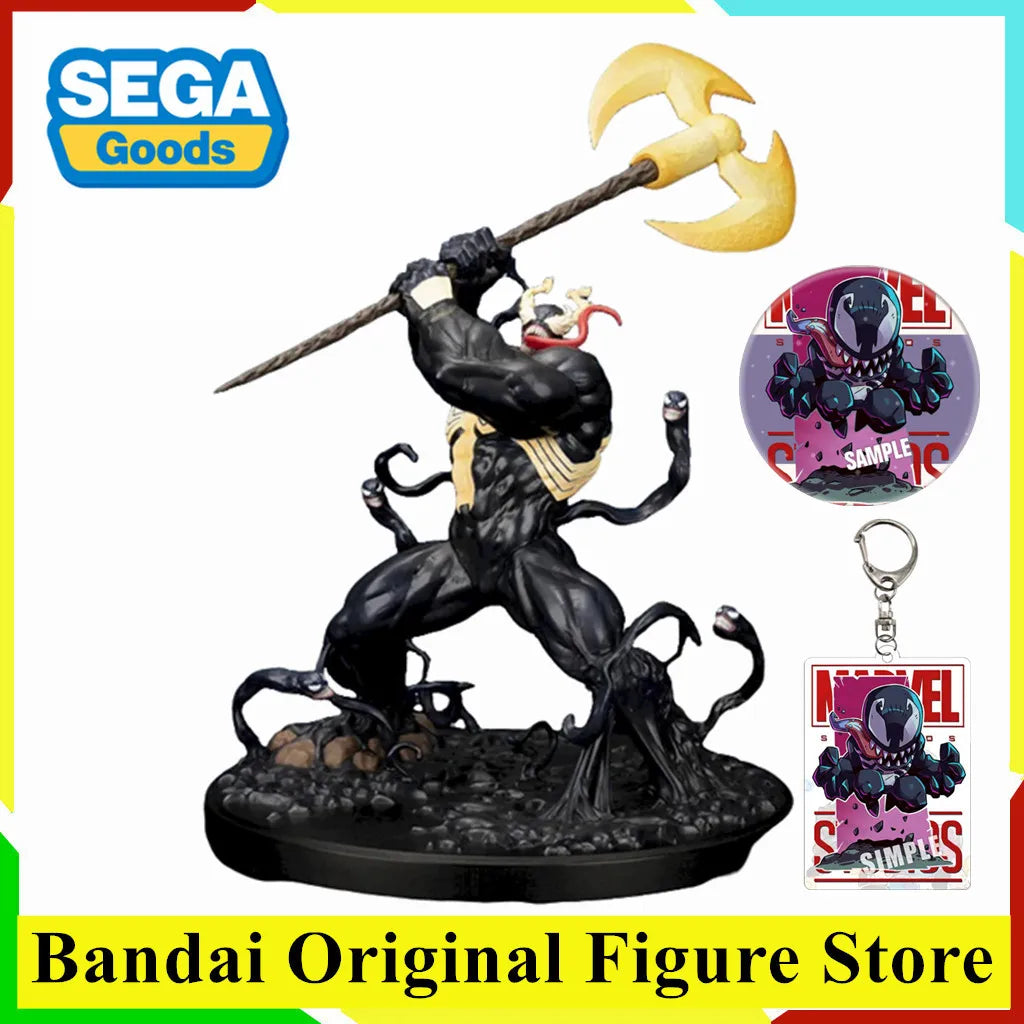 Original SEGA Luminasta Venom King in Black Action Figure Toys PVC Model Collection Anime Figurine Gift