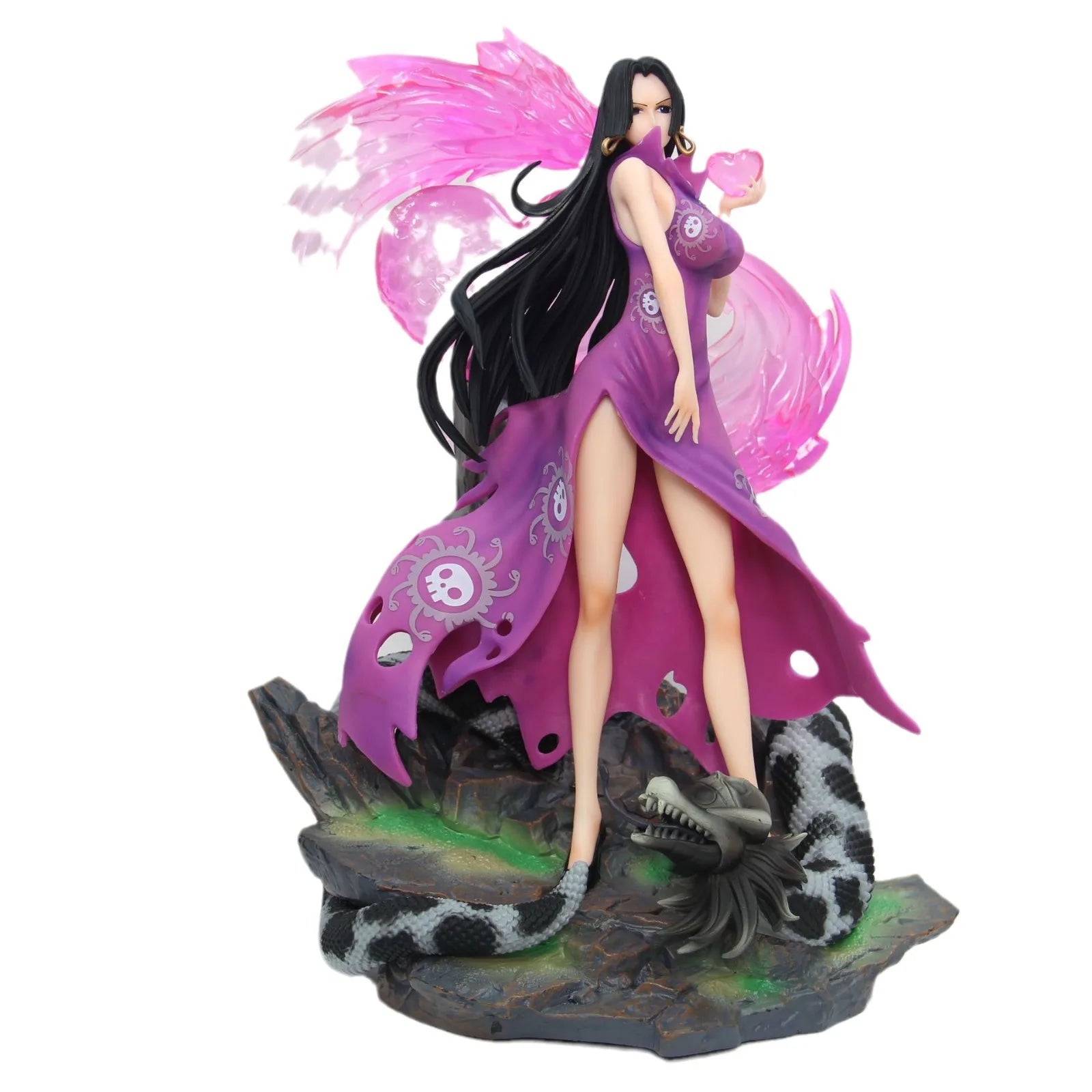 One Piece 38cm Snake Hime Phantom Empress Shichibukai Resonance Booyah Hancock Action Figure Pvc Model Statue Toys Gift