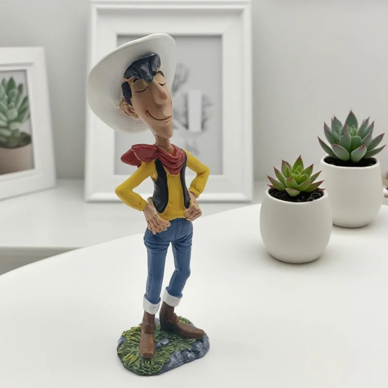 Cowboy Statue Ornament，Figurine Sculpture Decoration，Home Living Room Bedroom Study Office Desktop Decoration Ornaments Crafts