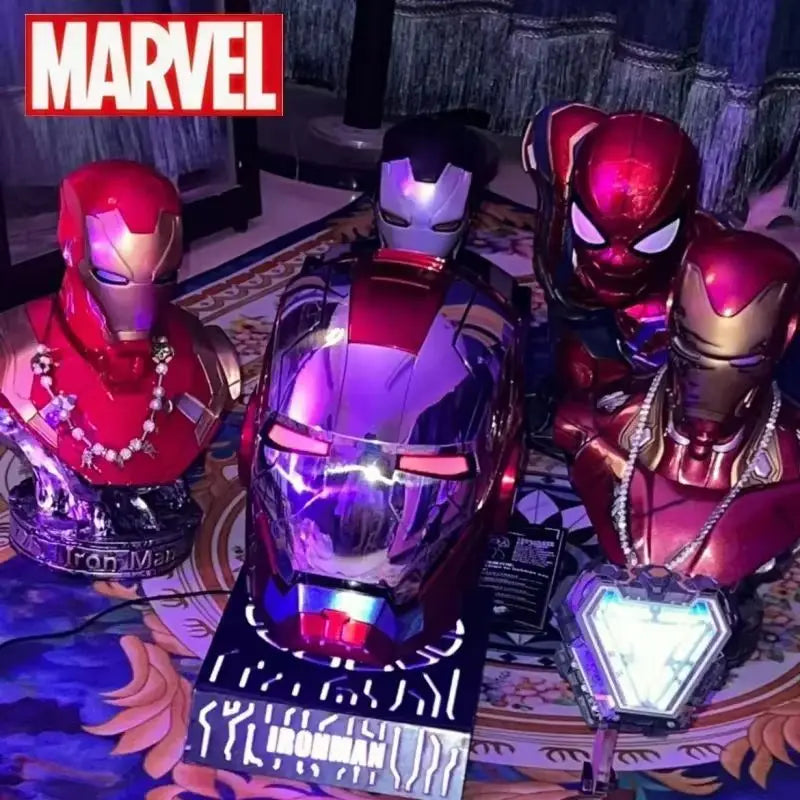Електронна каска Iron Man Mk5 1:1, автоматичен шлем с гласово управление, Avengers Mk7 Mk5, косплей с LED светлина, играчка, близо до каска Ironman, подарък