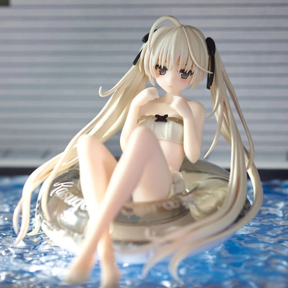 Kasugano Sora Anime Figure Yosuga No Sora Aqua Float 10CM PVC Bikini Girl Action Figure Desktop Decoration For Otaku Collection